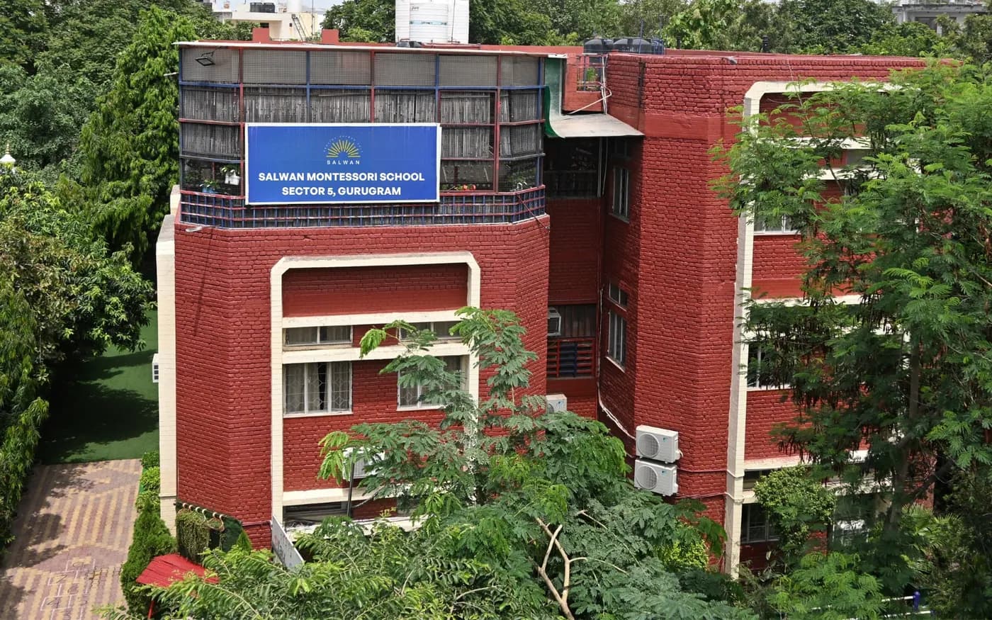 Salwan Montessori School campus in Gurugram