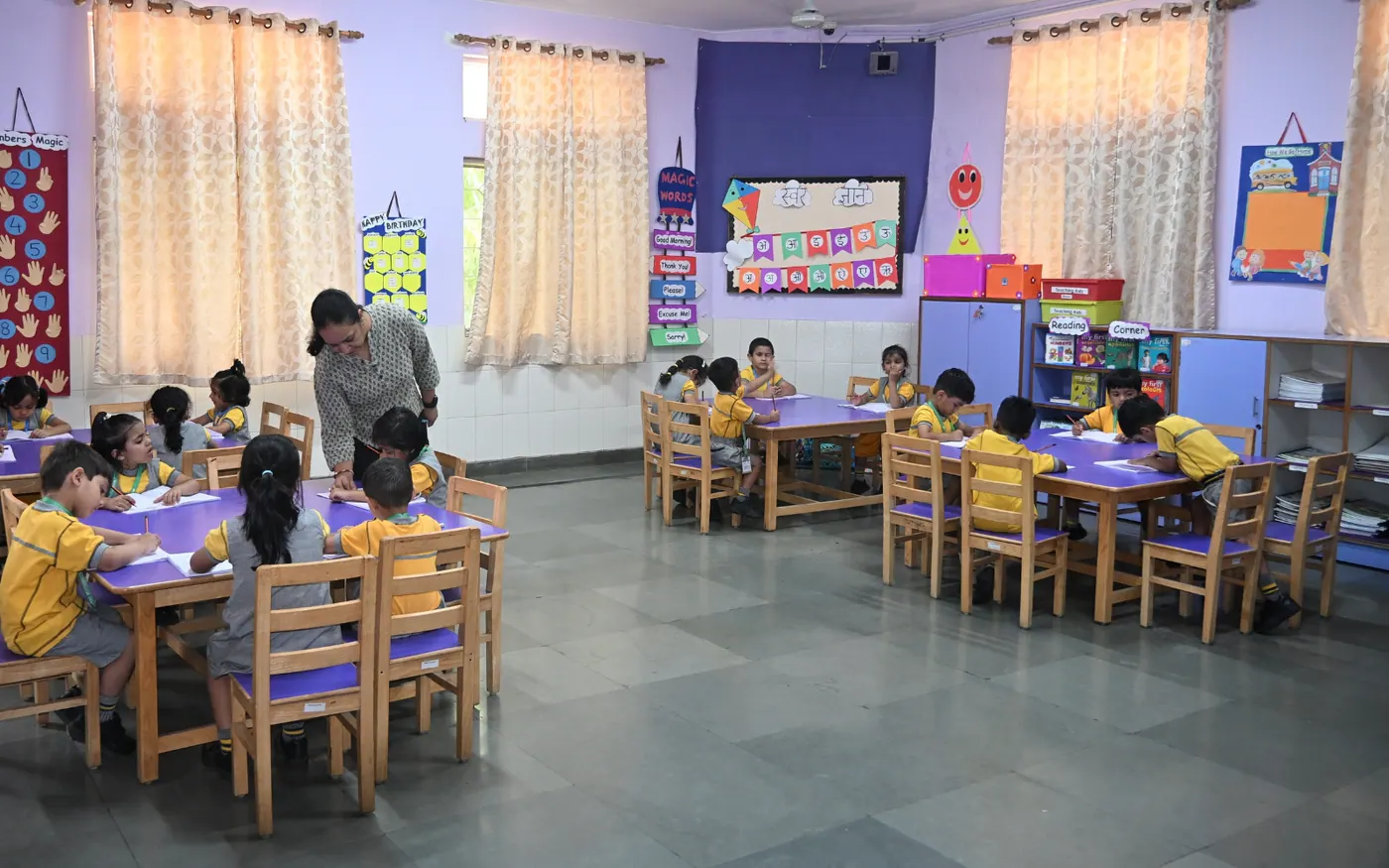 Young learners enjoying an engaging classroom experience