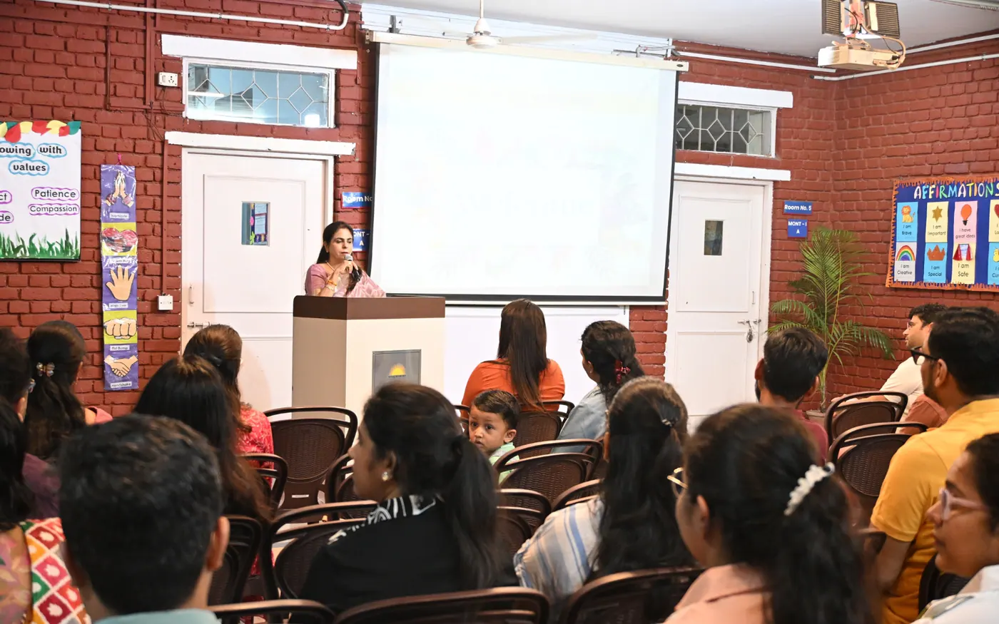 Parent engagement session at Salwan Montessori School
