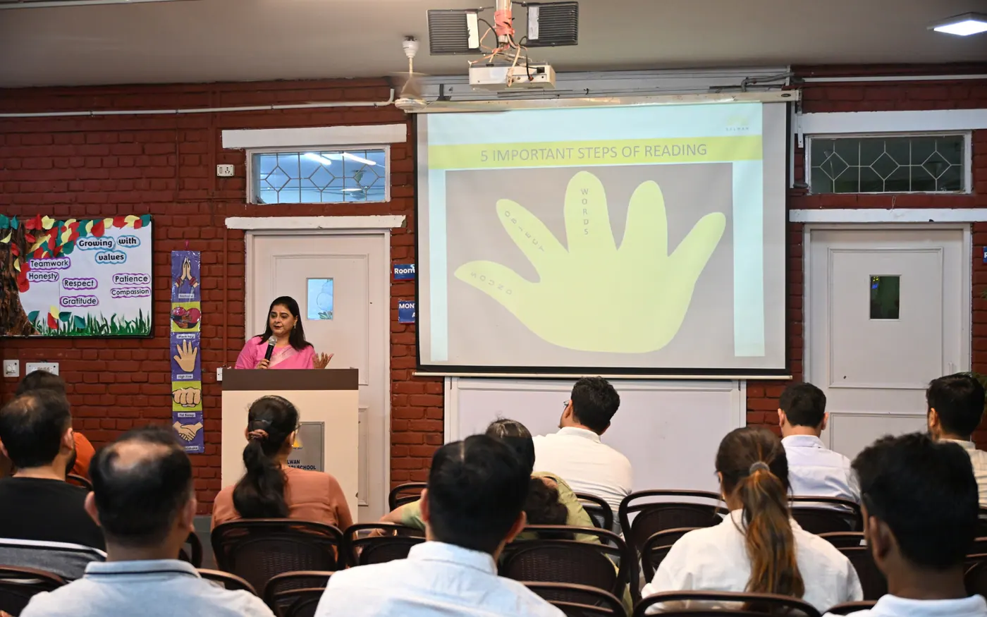 Parent engagement session at Salwan Montessori School